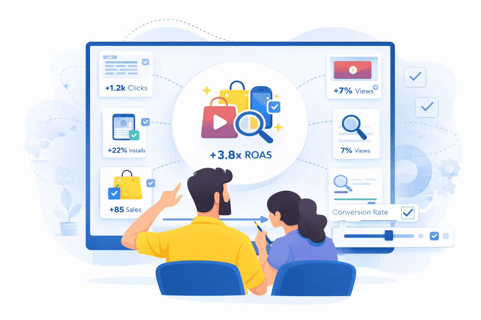 Google Ads analytics and performance tools for online marketing.